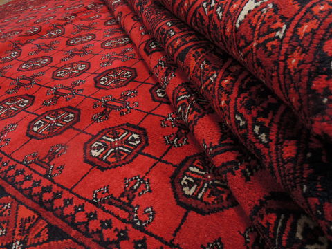Khan Mohammadi Red Hand Knotted 85 X 115 Area Rug 100-109299 Image 18