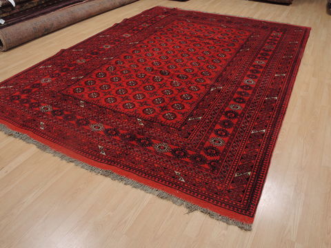 Khan Mohammadi Red Hand Knotted 85 X 115 Area Rug 100-109299 Image 2