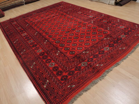 Khan Mohammadi Red Hand Knotted 85 X 115 Area Rug 100-109299 Image 3