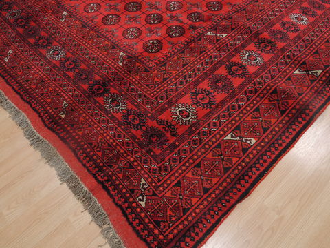 Khan Mohammadi Red Hand Knotted 85 X 115 Area Rug 100-109299 Image 9
