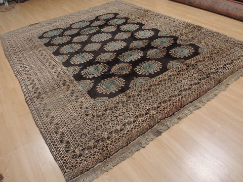 Bokhara Blue Hand Knotted 87 X 108 Area Rug 100-109300 Image 6
