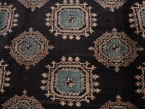 Bokhara Blue Hand Knotted 87 X 108 Area Rug 100-109300 Image 9