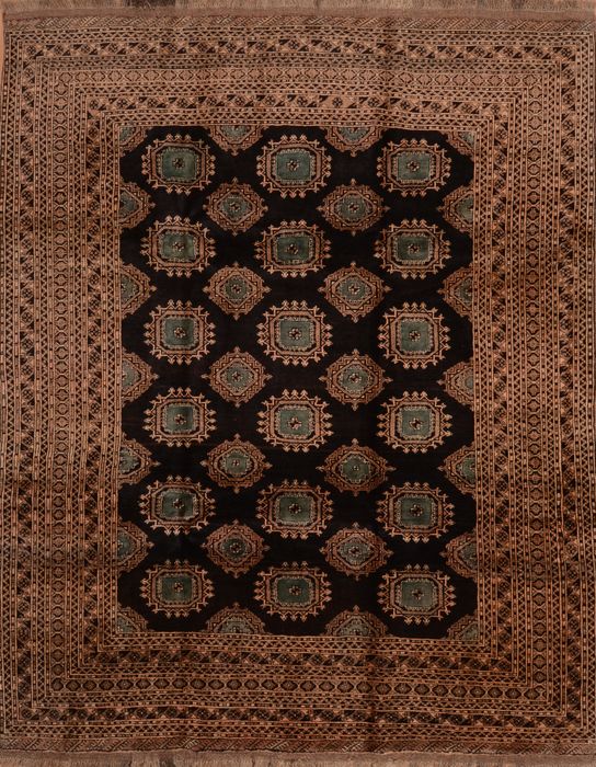 Bokhara Blue Hand Knotted 87 X 108 Area Rug 100-109300 Image 0