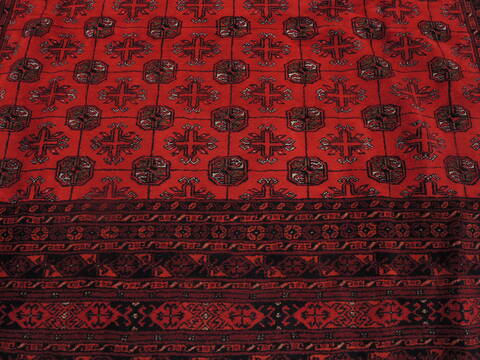 Khan Mohammadi Red Hand Knotted 84 X 110  Area Rug 100-109301 Image 11