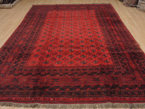 Khan Mohammadi Red Hand Knotted 84 X 110  Area Rug 100-109301 Image 4