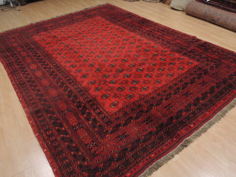 Khan Mohammadi Red Hand Knotted 84 X 110  Area Rug 100-109301 Image 6