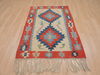 Kilim Red Flat Woven 35 X 52  Area Rug 100-109311 Thumb 1