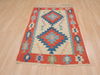 Kilim Red Flat Woven 35 X 52  Area Rug 100-109311 Thumb 3