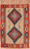 Kilim Red Flat Woven 35 X 52 Area Rug 100-109311 Thumb 0