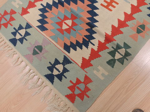 Kilim Green Flat Woven 38 X 59 Area Rug 100-109314 Image 13