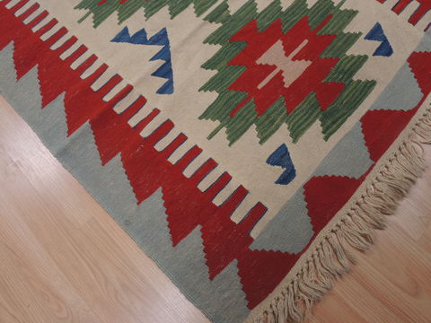 Kilim Red Flat Woven 38 X 56 Area Rug 100-109315 Image 6