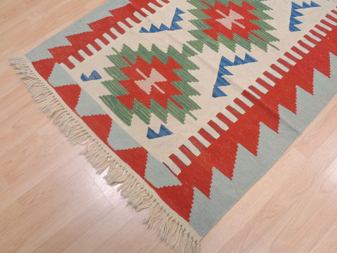 Kilim Red Flat Woven 38 X 56 Area Rug 100-109315 Image 9