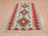 Kilim Red Flat Woven 38 X 56  Area Rug 100-109315 Thumb 10