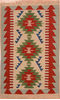 Kilim Red Flat Woven 38 X 56 Area Rug 100-109315 Thumb 0