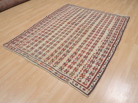 Kilim Red Hand Knotted 411 X 60 Area Rug 100-109316 Image 10