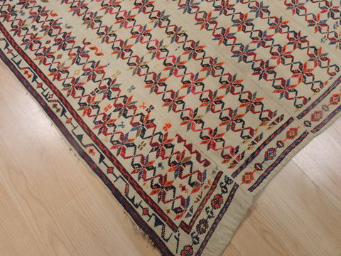Kilim Red Hand Knotted 411 X 60 Area Rug 100-109316 Image 15