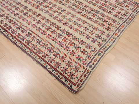 Kilim Red Hand Knotted 411 X 60 Area Rug 100-109316 Image 2
