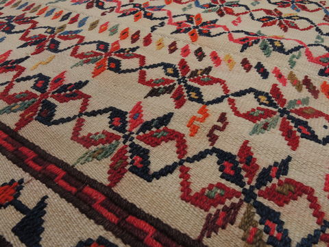Kilim Red Hand Knotted 411 X 60 Area Rug 100-109316 Image 3