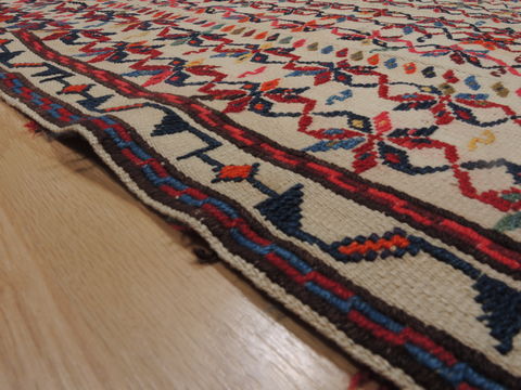 Kilim Red Hand Knotted 411 X 60 Area Rug 100-109316 Image 4