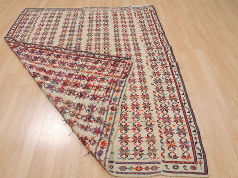 Kilim Red Hand Knotted 411 X 60 Area Rug 100-109316 Image 5