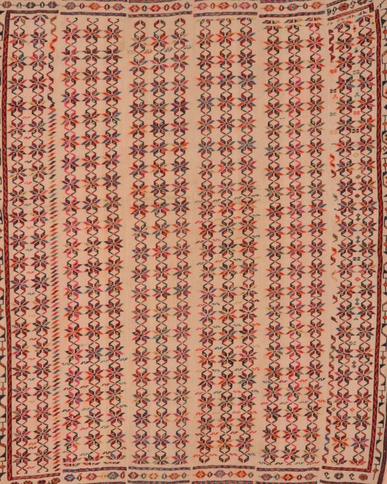 Kilim Red Hand Knotted 411 X 60 Area Rug 100-109316 Image 0