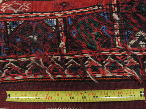 Kilim Red Hand Knotted 35 X 40  Area Rug 100-109320 Image 14