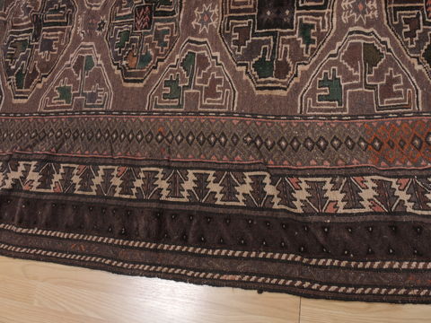 Kilim Brown Hand Knotted 411 X 88 Area Rug 100-109321 Image 10