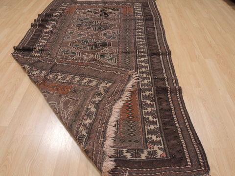 Kilim Brown Hand Knotted 411 X 88 Area Rug 100-109321 Image 12