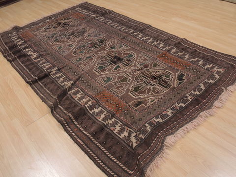 Kilim Brown Hand Knotted 411 X 88 Area Rug 100-109321 Image 16