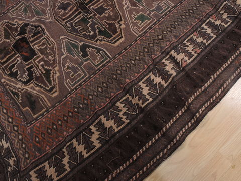 Kilim Brown Hand Knotted 411 X 88 Area Rug 100-109321 Image 9