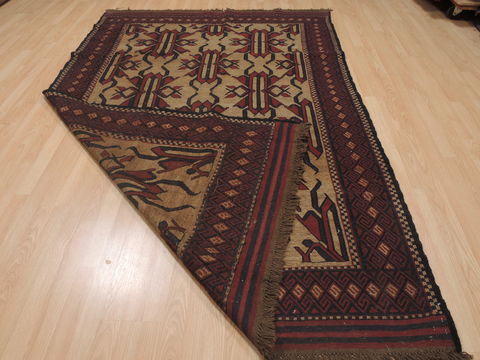 Kilim Red Hand Knotted 57 X 89 Area Rug 100-109322 Image 13