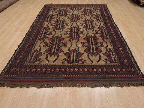 Kilim Red Hand Knotted 57 X 89 Area Rug 100-109322 Image 16