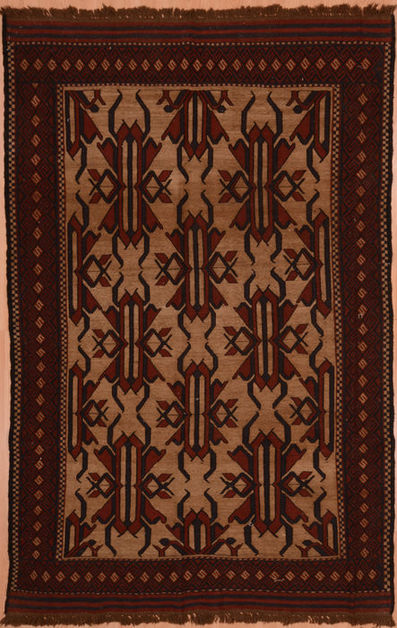 Kilim Red Hand Knotted 57 X 89 Area Rug 100-109322 Image 0