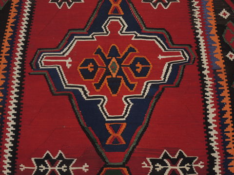 Kilim Red Runner Flat Woven 55 X 100 Area Rug 100-109325 Image 10