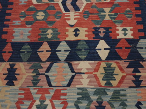 Kilim Red Hand Knotted 39 X 511 Area Rug 100-109326 Image 8