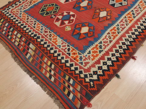 Kilim Red Flat Woven 59 X 92 Area Rug 100-109327 Image 13