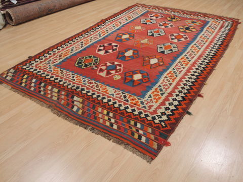 Kilim Red Flat Woven 59 X 92 Area Rug 100-109327 Image 2