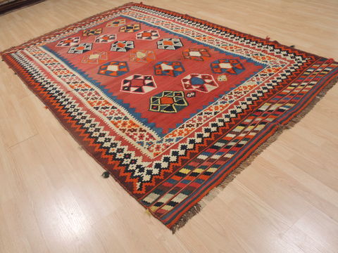 Kilim Red Flat Woven 59 X 92 Area Rug 100-109327 Image 3