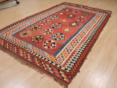 Kilim Red Flat Woven 59 X 92 Area Rug 100-109327 Image 5