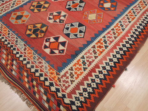 Kilim Red Flat Woven 59 X 92 Area Rug 100-109327 Image 9