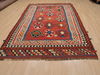 Kilim Red Flat Woven 59 X 92  Area Rug 100-109327 Thumb 1