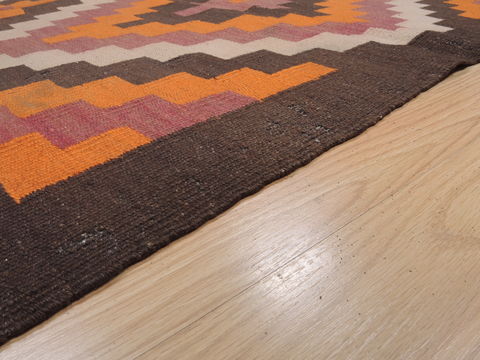 Kilim Red Runner Flat Woven 46 X 95 Area Rug 100-109328 Image 12