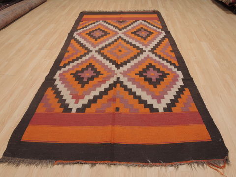 Kilim Red Runner Flat Woven 46 X 95 Area Rug 100-109328 Image 1