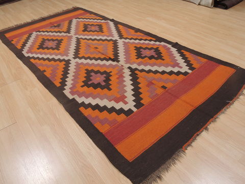 Kilim Red Runner Flat Woven 46 X 95 Area Rug 100-109328 Image 3