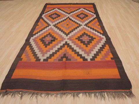Kilim Red Runner Flat Woven 46 X 95 Area Rug 100-109328 Image 4