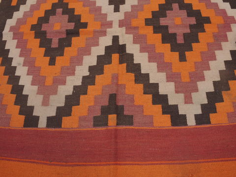 Kilim Red Runner Flat Woven 46 X 95 Area Rug 100-109328 Image 8