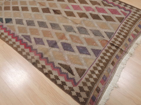 Kilim Beige Runner Flat Woven 45 X 93 Area Rug 100-109329 Image 10