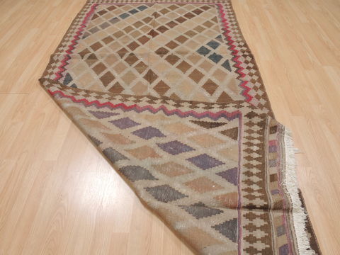 Kilim Beige Runner Flat Woven 45 X 93 Area Rug 100-109329 Image 12