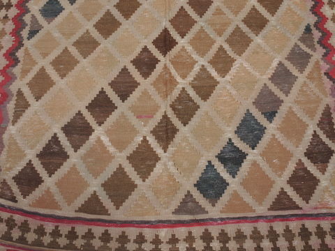 Kilim Beige Runner Flat Woven 45 X 93 Area Rug 100-109329 Image 5