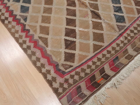 Kilim Beige Runner Flat Woven 45 X 93 Area Rug 100-109329 Image 8